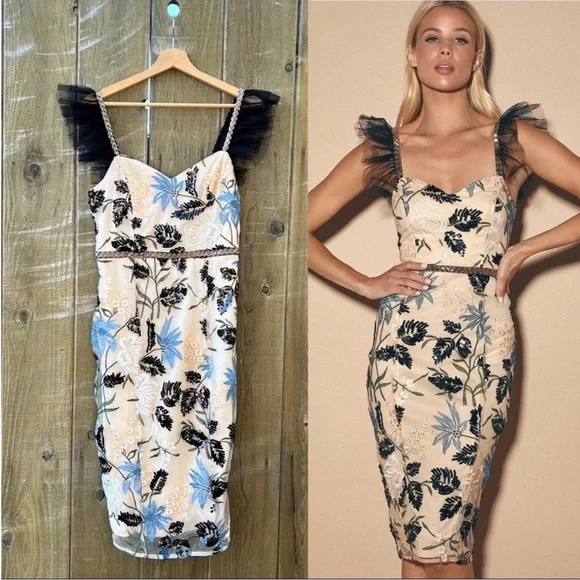 Lulus | Dresses | Cream Showstopper Embroidered Sequin Bodycon Midi Dress | Poshmark Lulus | Dresses | Cream Showstopper Embroidered Sequin Bodycon Midi Dress | Poshmark